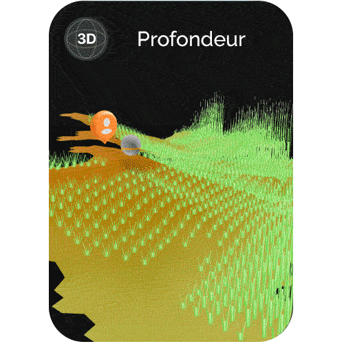 carte bathymétrique 3D dureté du fond végétation Deeper CHIRP+ 4