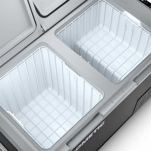 Double zone intérieur de la Glacière à compresseur Dometic CoolFreeze CFF 70DZ