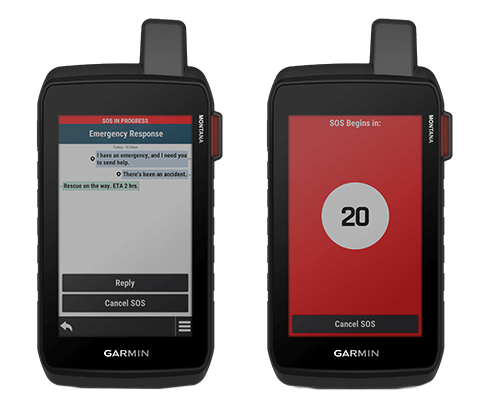 Technologie inReach du Garmin Montana 710i