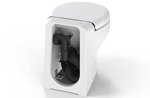 chasse d'eau réglable tecma silence plus