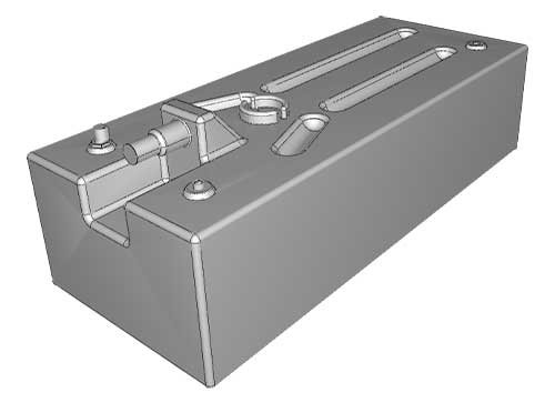 réservoir carburant PE 142 litres osculati