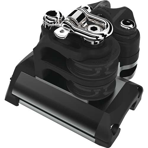 Butée Lewmar T1 avec réa double, ringot et taquet - paire