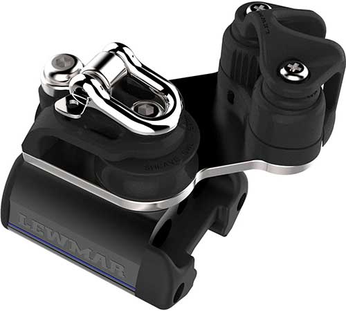 Butée de rail avec réa simple, ringot & taquet