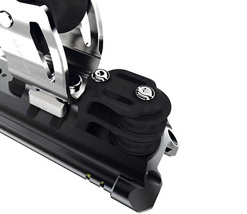 Chariot de génois NTR avec réas de contrôle - réglage d'écoute