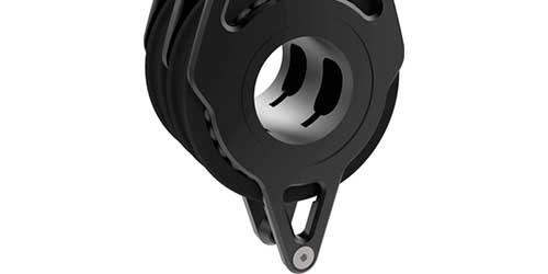 Poulie Lewmar Racing double et ringot 80 mm